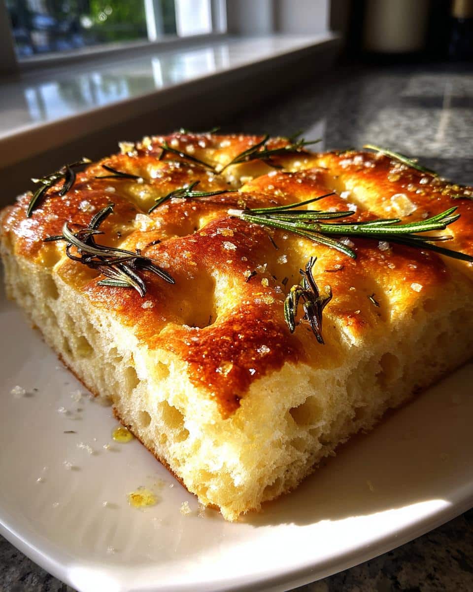 Easy Focaccia Bread - detail 1