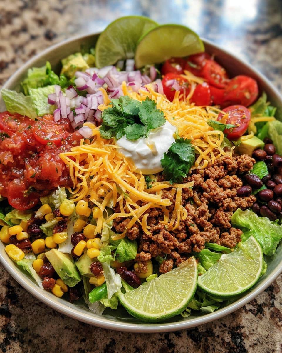 Healthy Taco Salad - detail 1