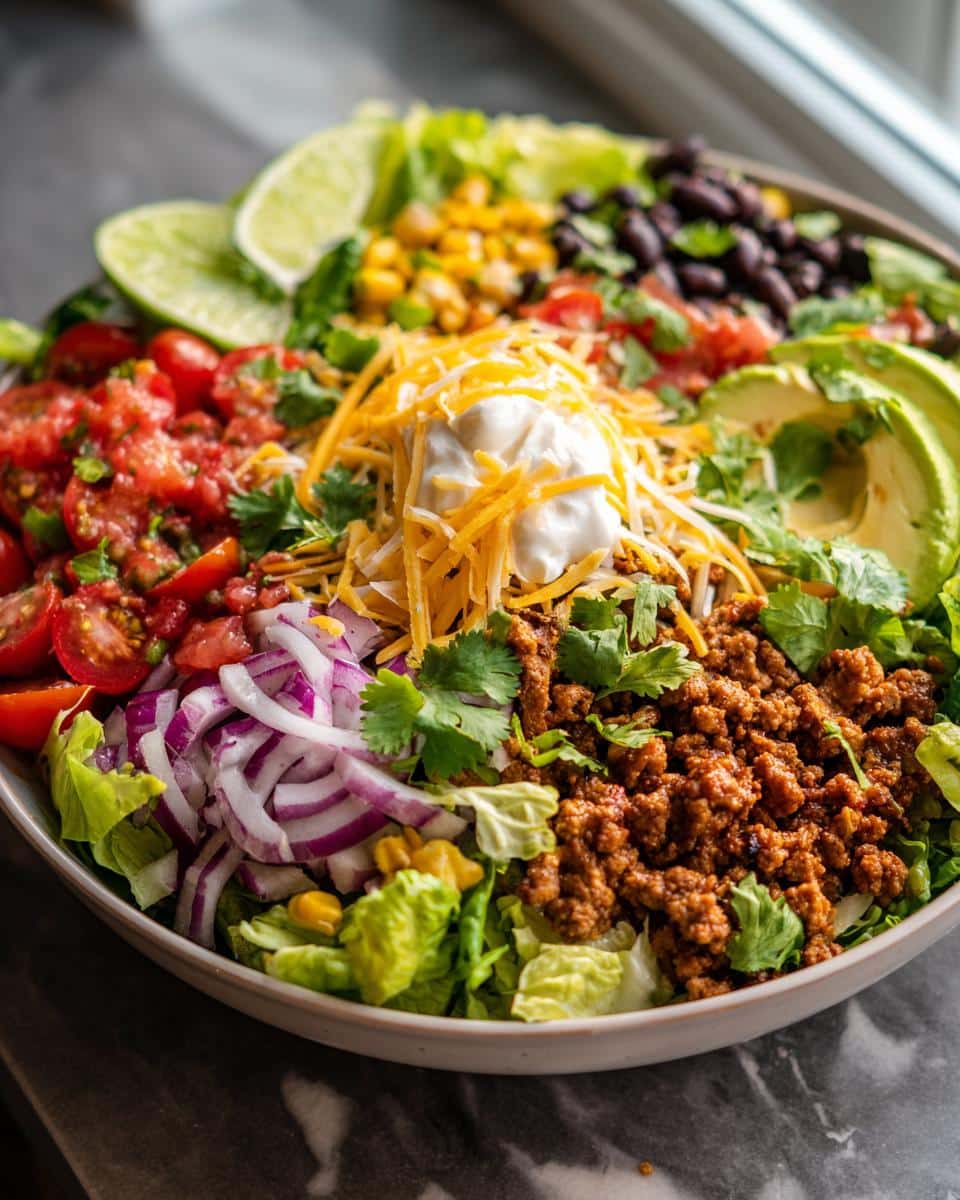 Healthy Taco Salad - detail 2