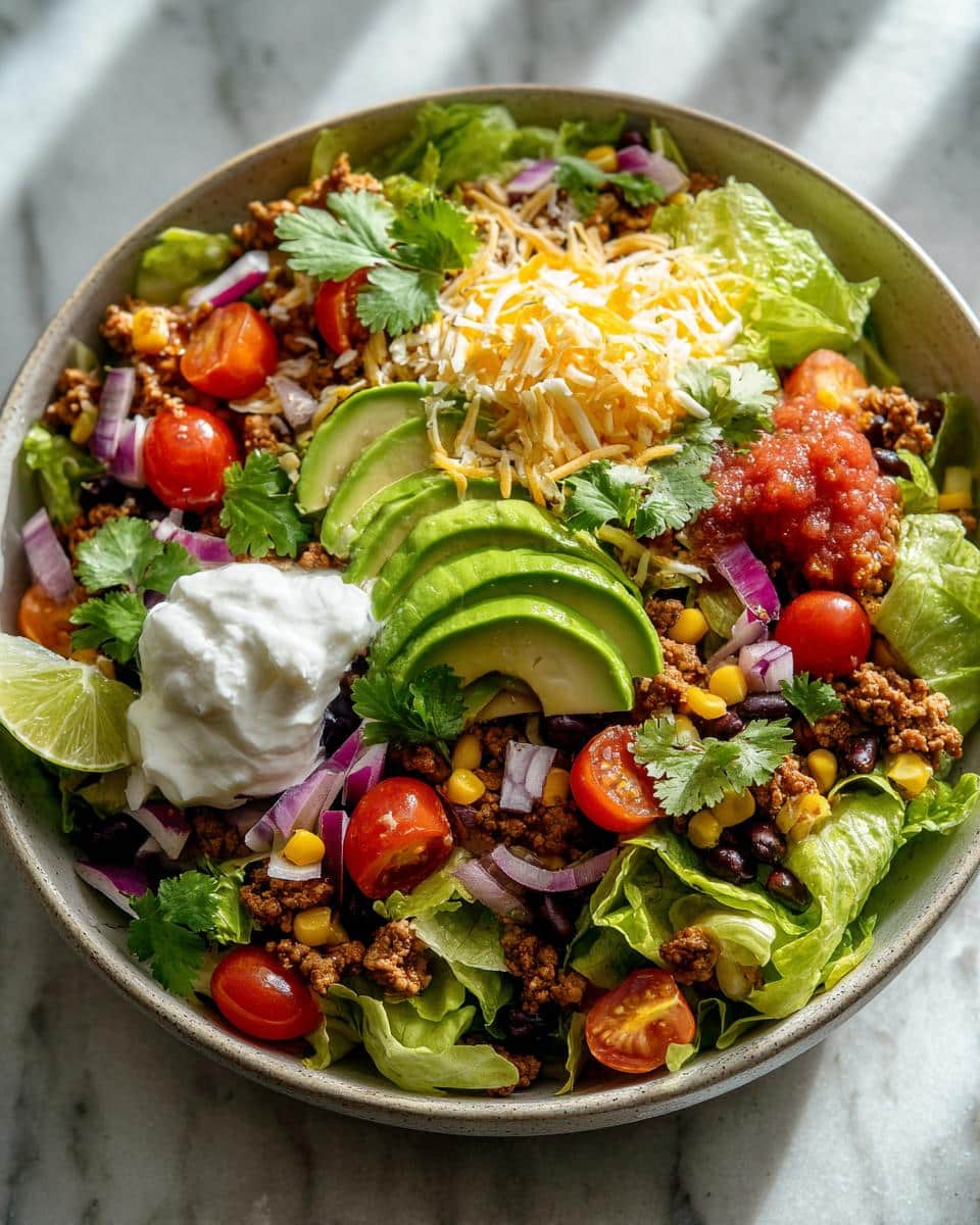 Healthy Taco Salad - detail 3
