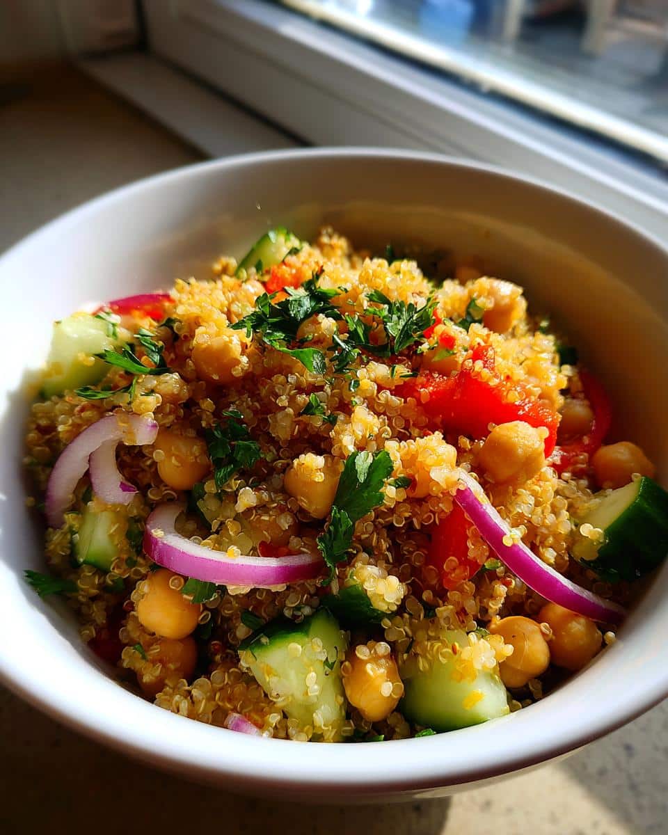 30-Minute Quinoa Salad with Chickpeas - Effortless & Delicious 7 Quinoa Salad with Chickpeas - detail 1