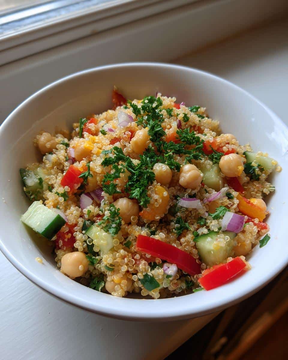 30-Minute Quinoa Salad with Chickpeas - Effortless & Delicious 8 Quinoa Salad with Chickpeas - detail 2