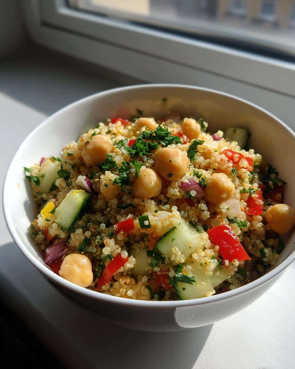 30-Minute Quinoa Salad with Chickpeas - Effortless & Delicious 9 Quinoa Salad with Chickpeas - detail 3
