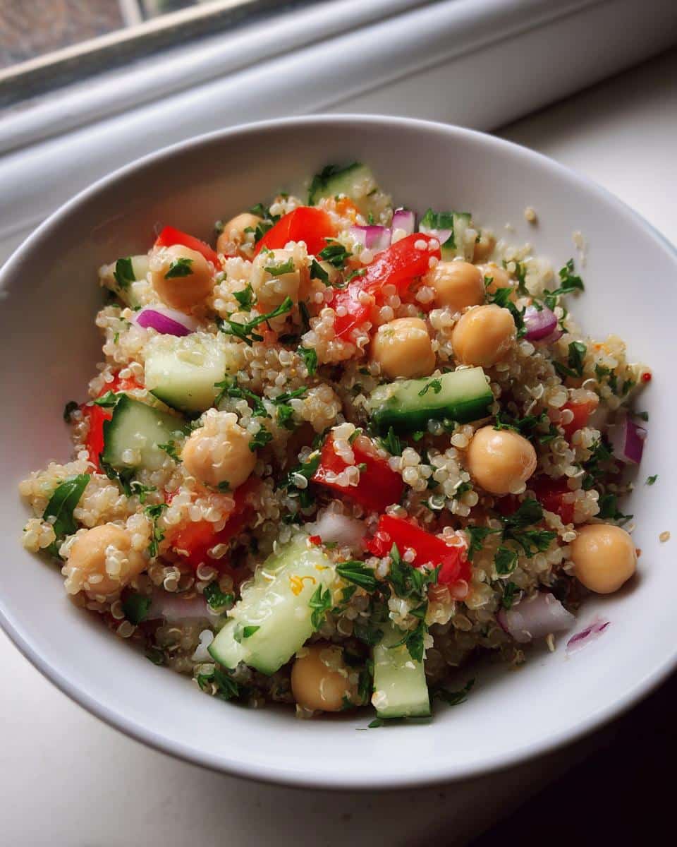 30-Minute Quinoa Salad with Chickpeas - Effortless & Delicious 10 Quinoa Salad with Chickpeas - detail 4