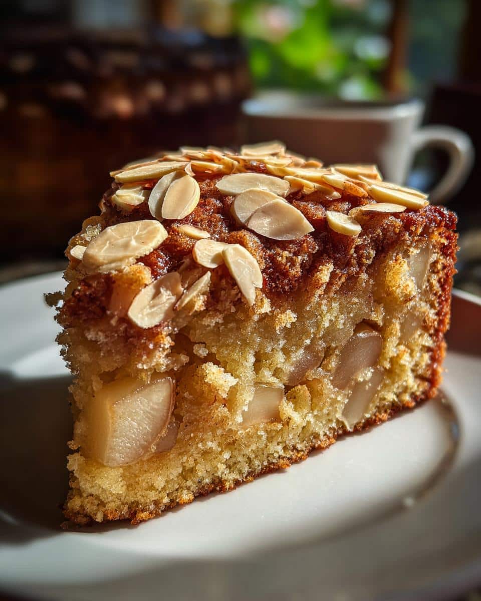 Spiced Pear and Almond Cake - detail 2