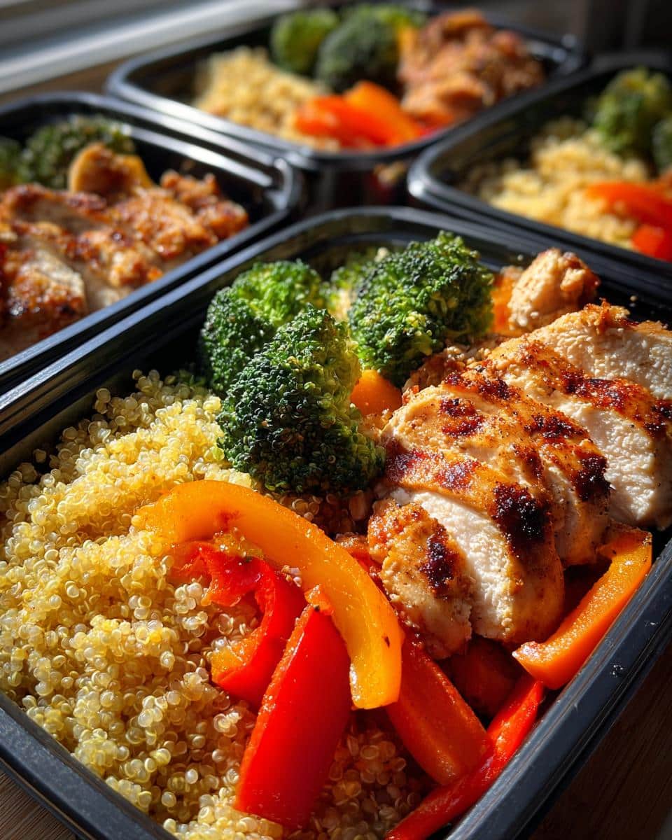 weekday meal prep lunches - detail 2